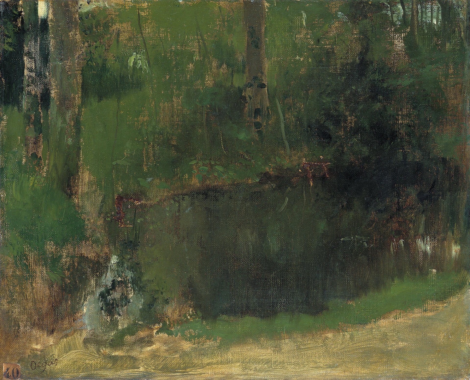 1867-1868 The Pond in the Forest